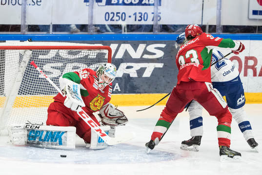 Moras målvakt Christian Engstrand och Joakim Lilliehöök