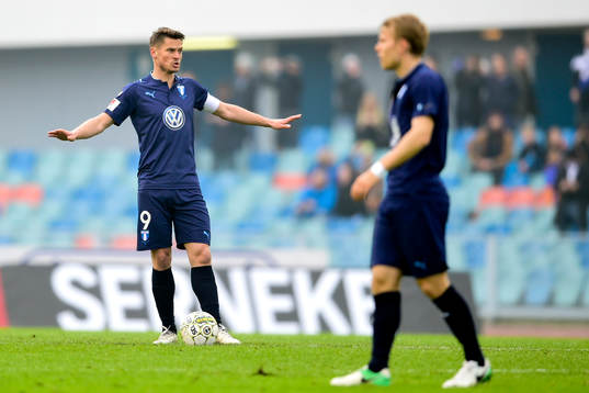 Malmö FFs Markus Rosenberg deppar