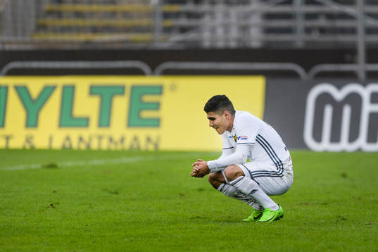 Östersunds Hossam Aiesh deppar