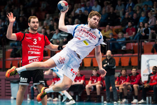 Guifs Emil Andersson och Redbergslids Albin Stenberg