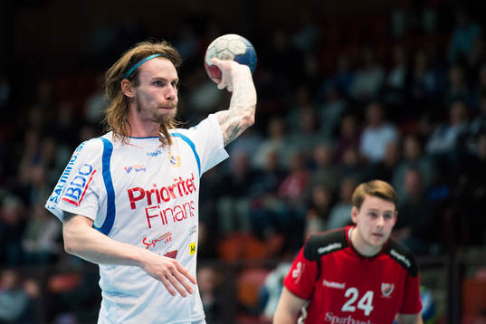 Redbergslids Tobias Johansson och Guifs Marcus Pedersen
