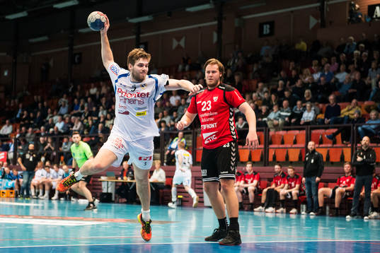 Redbergslids Jonathan Carlsbogård och Guifs Thim Ahlin