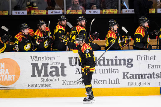 Brynäs Kevin Clark jublar