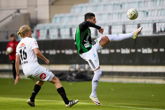 Dalkurds Henrik Löfkvist och GAIS Luka Mijaljevic