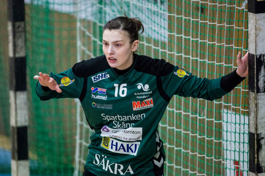 Kristianstads målvakt Lucie Satrapova