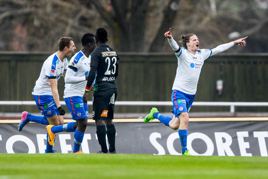 Helsingborgs Andreas Landgren jublar