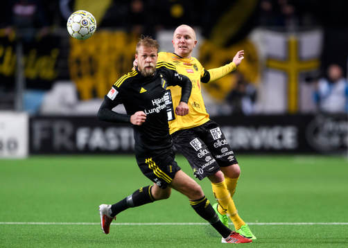 s Daniel Sundgren och Elfsborgs Simon Lundevall