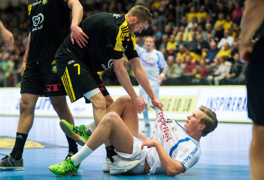 Sävehofs Jonas Larholm och Redbergslids Jonathan