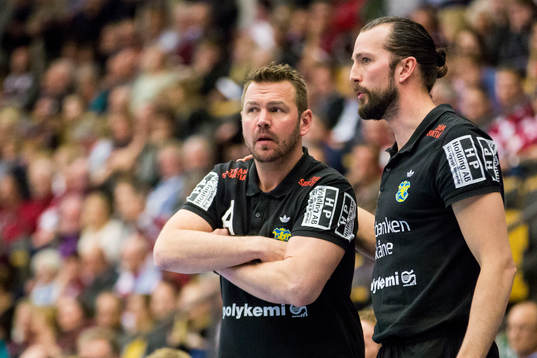 Ystads tränare Sebastian Seifert och assisterande tränare