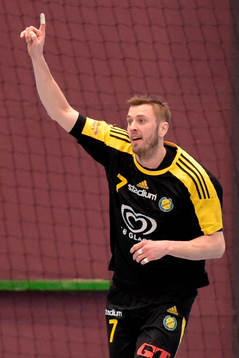 Sävehofs Jonas Larholm jublar