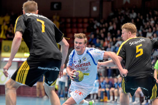 Sävehofs Jonas Larholm och Viktor Rhodin och Redbergslids