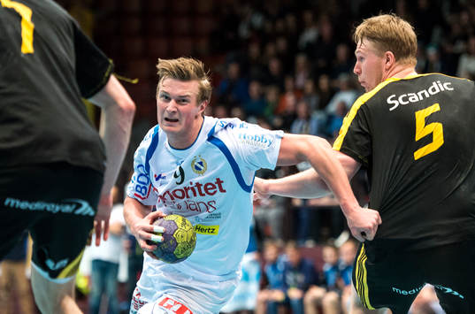 Redbergslids Jonathan Carlsbogård och Sävehofs Viktor
