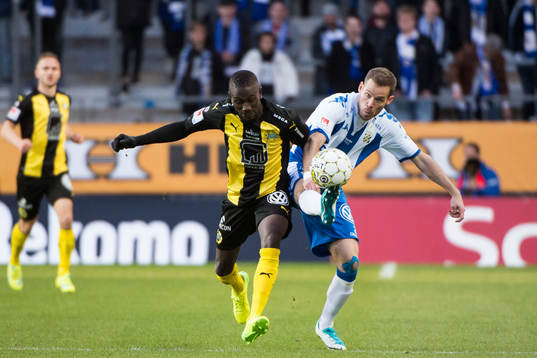 Hammarbys Pa Amat Dibba och IFK Göteborgs Emil Salomonsson