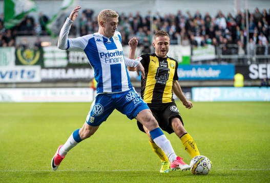 IFK Göteborgs Henrik Björdal och Hammarbys Mats Solheim