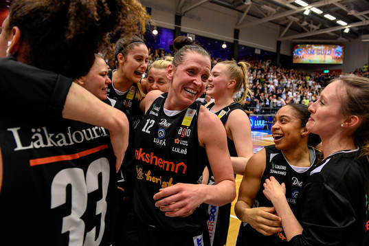 Luleås spelare jublar