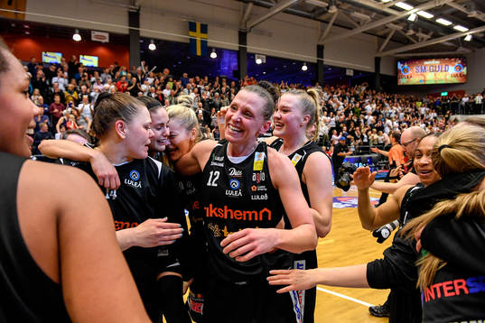 Luleås spelare jublar