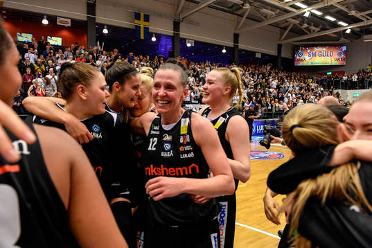 Luleås spelare jublar