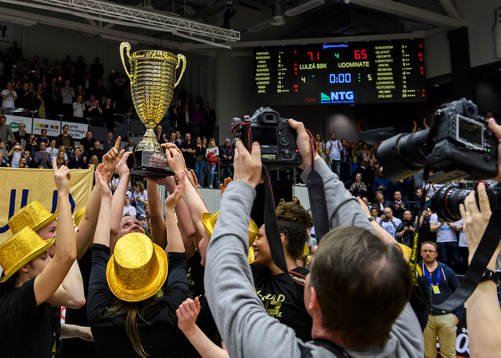 Luleåspelarna jublar