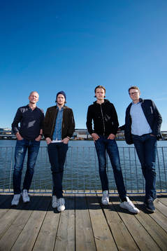 Peter och Erik Friberg samt August och Magnus Erlingmark