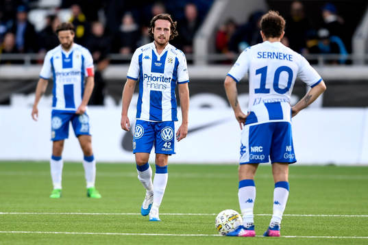 IFK Göteborgs Mikkel Diskerud och Tobias Hysen deppar