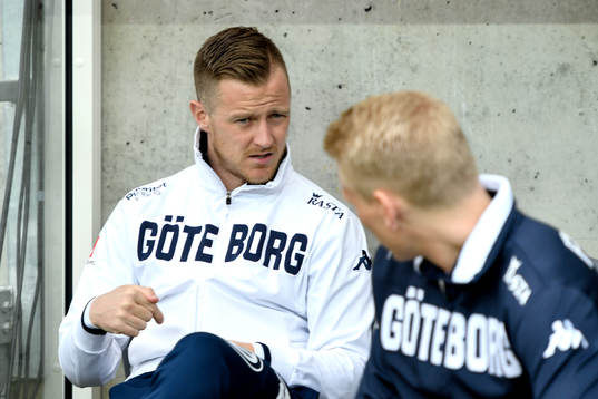 IFK Göteborgs Scott Jamieson på bänken