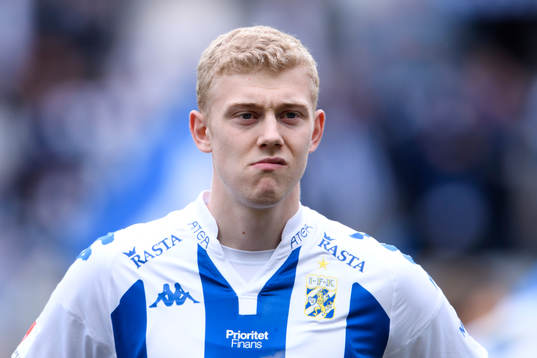 IFK Göteborgs Henrik Björdal vid lineup innan