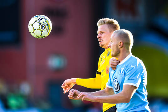 Elfsborgs Per Frick och Malmö FFs Franz Brorsson