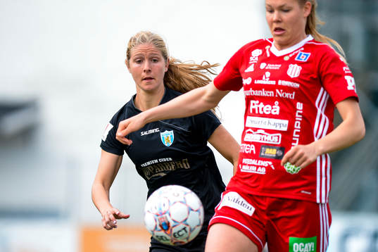 Göteborgs Sarah Teengarden och Piteås Nina Jakobsson