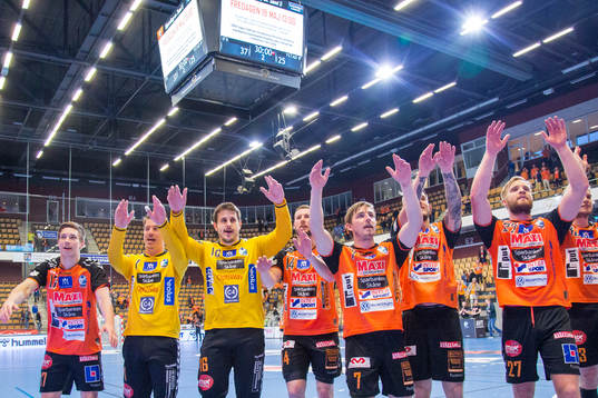 Kristianstads spelare jublar