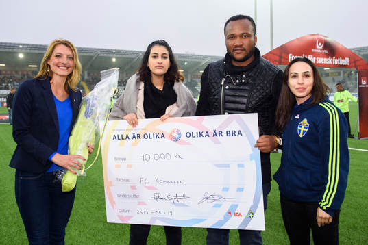 Isabel Exposito, Göteborgs fotbollförbund, och Sevana
