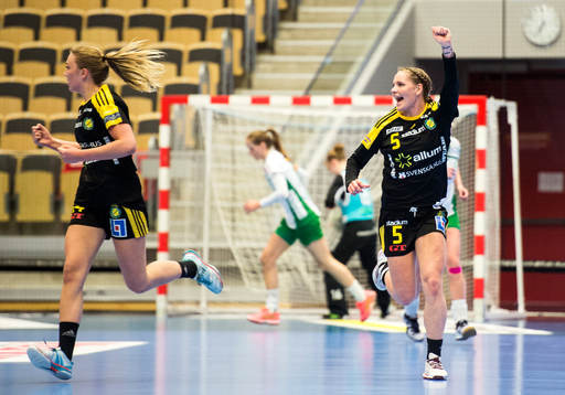 Sävehofs Joanna Lindvall Haggren jublar