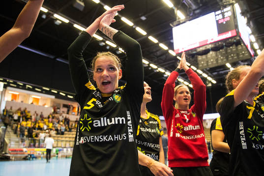 Sävehofs Joanna Lindvall Haggren jublar