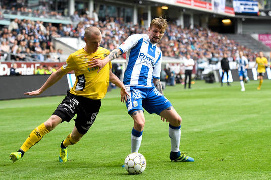 Elfsborgs Daniel Gustavsson och IFK Göteborgs Sebastian