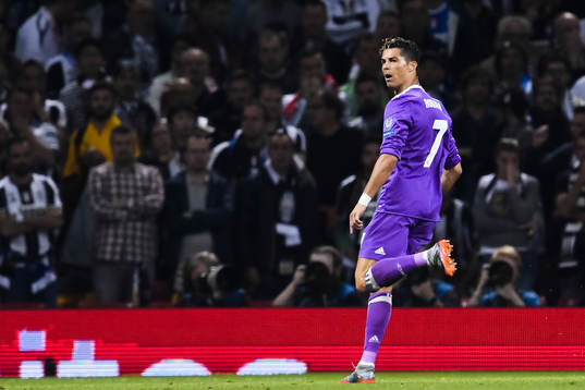 Real Madrids Cristiano Ronaldo jublar