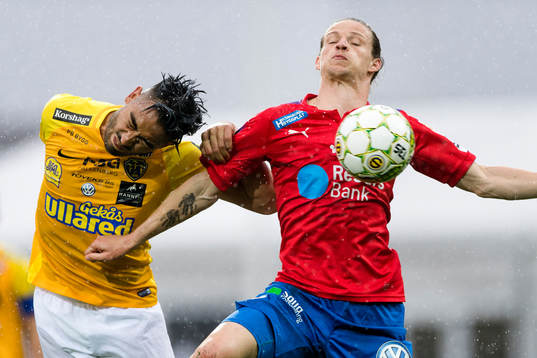 Falkenbergs Amin Nazari och Helsingborgs Jesper Lange