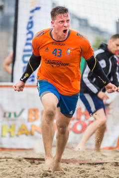 Kvälinges Niklas Ekberg jublar