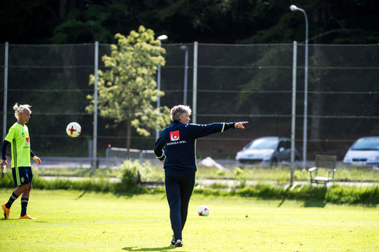 Caroline Seger och Pia Sundhage
