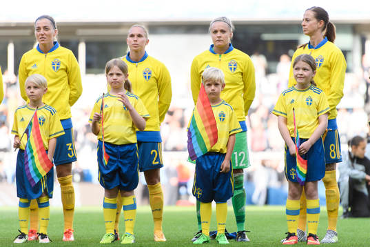 Sveriges Linda Sembrant, Jonna Andersson, målvakt Hilda