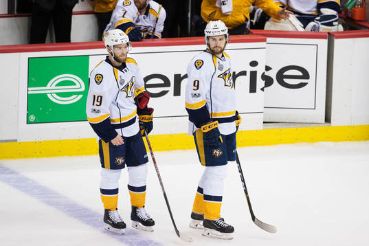 Nashvilles Calle Järnkrok och Filip Forsberg deppar