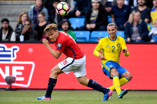 Norges Jonas Svensson och Sveriges Niklas Hult