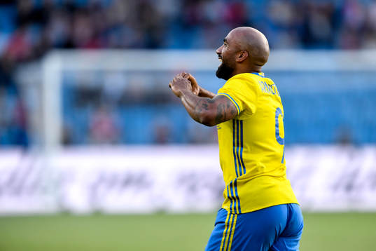 Sveriges Samuel Armenteros jublar