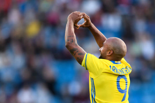Sveriges Samuel Armenteros jublar