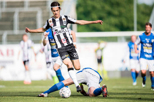 Oddevolds Robin Jansson och Landskronas Adi Nalic