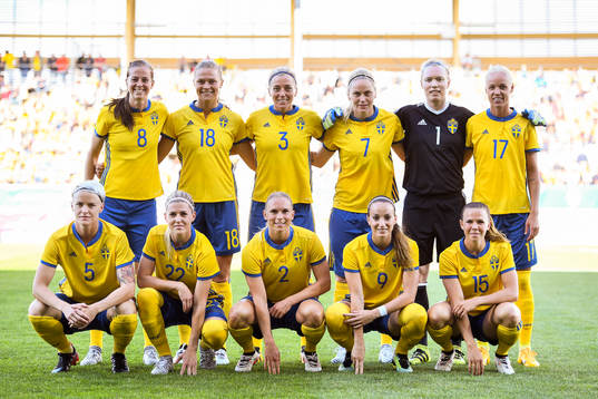 Lotta Schelin, Fridolina Rolfö, Linda Sembrant, Lisa