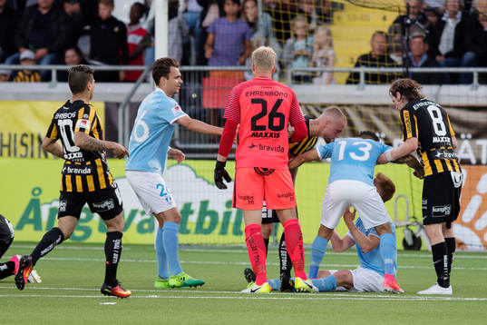 Malmö FFs Andreas Vindheim, Yoshimar Yotún och Anders