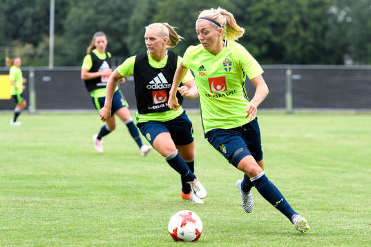 Stina Blackstenius och Linda Sembrant