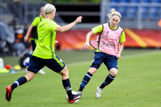 Nilla Fischer och Lisa Dahlkvist