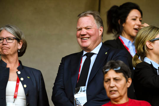Sveriges Fotbollsförbundets ordförande Karl-Erik Nilsson