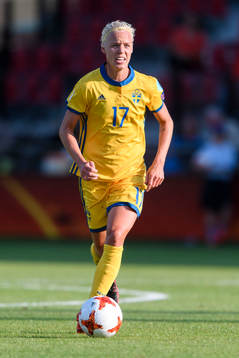 Sveriges Caroline Seger i matchen mellan Sverige och