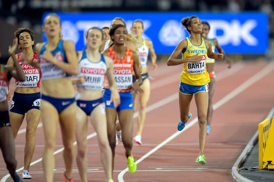 Sveriges Meraf Bahta springer finalen på 1500 meter